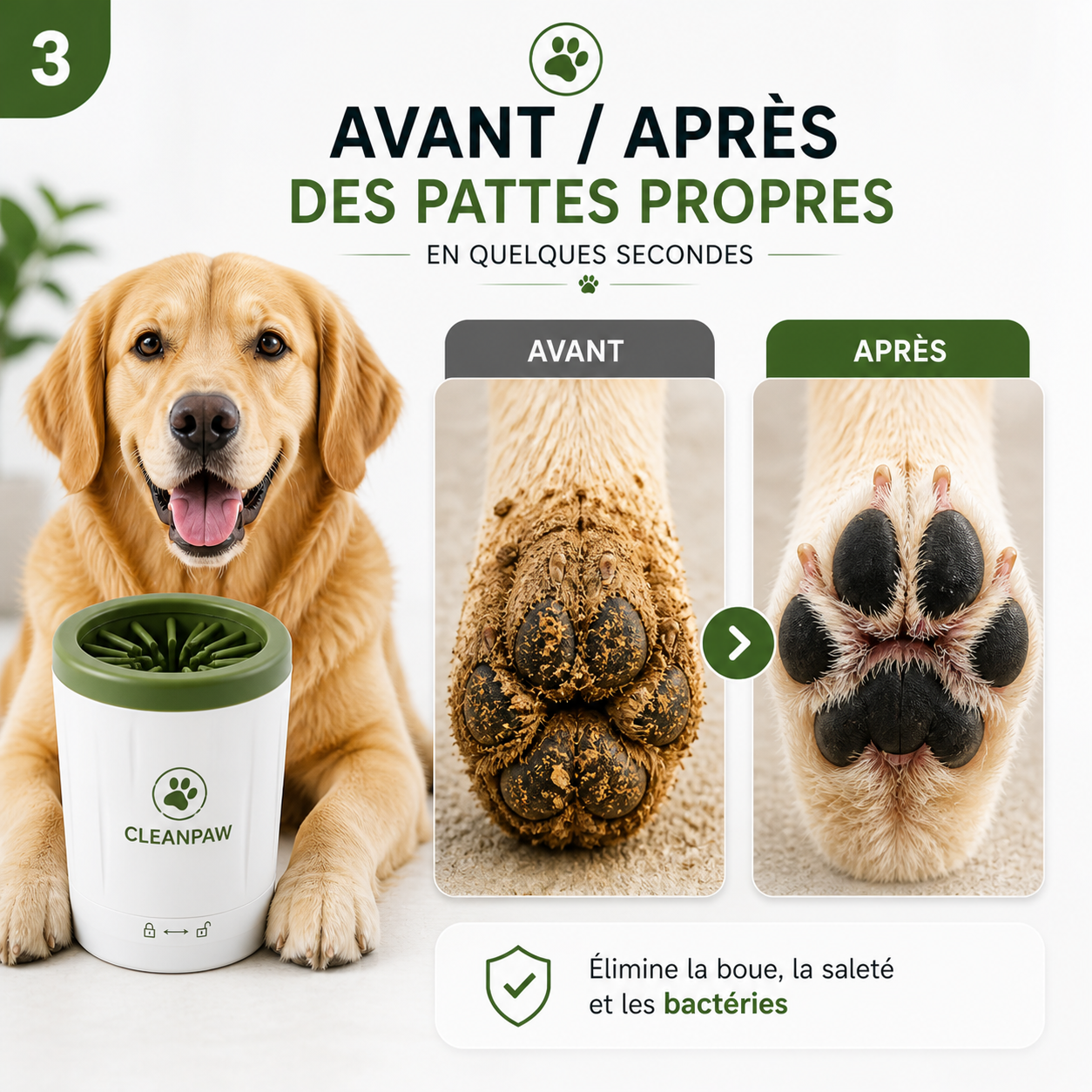 CleanPaw™ | Le nettoyeur de pattes révolutionnaire